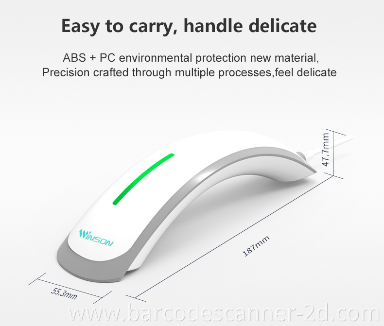 Wired supermarket barcode scanner